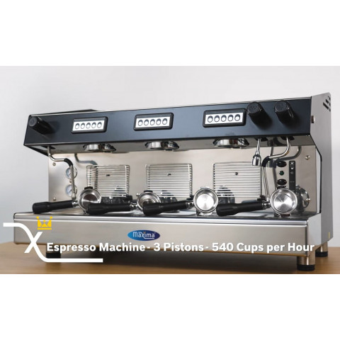 MAXIMA Espresso coffee machine - 3 Pistons - 540 cups/hour