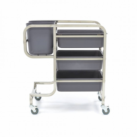 MAXIMA stainless steel trolley
