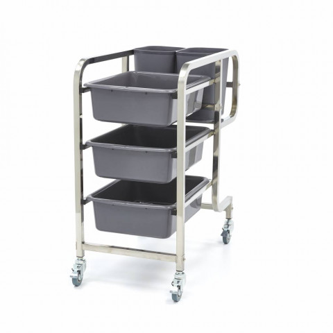 MAXIMA stainless steel trolley