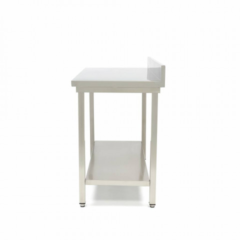 MAXIMA stainless work table with backsplash 1400x700