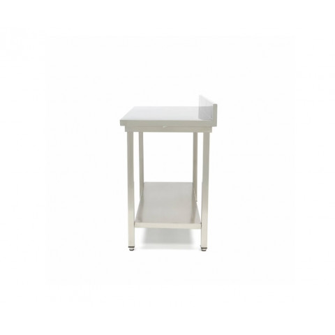 MAXIMA stainless work table with backsplash 1600x700