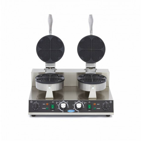 MAXIMA Heart shaped waffle maker - double