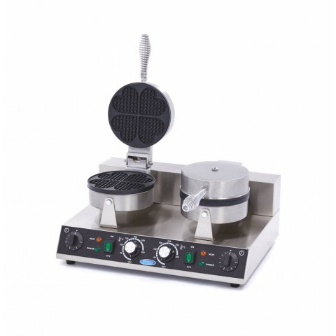 MAXIMA Heart shaped waffle maker - double