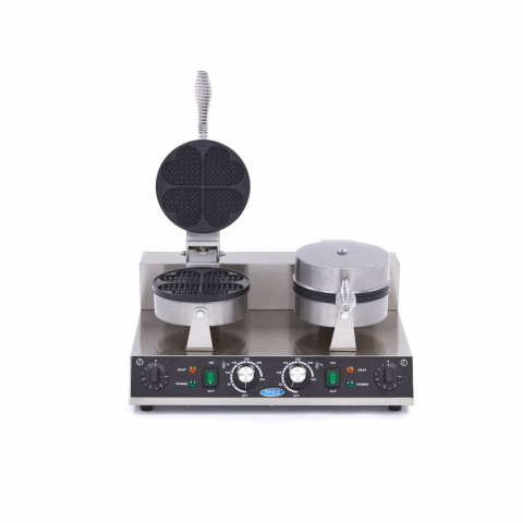 MAXIMA Heart shaped waffle maker - double