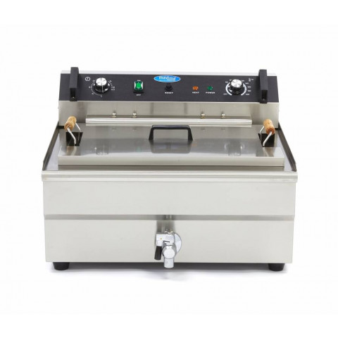MAXIMA 30 liters electric fryer with drain tap