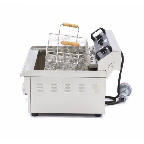 MAXIMA 30 liters electric fryer with drain tap