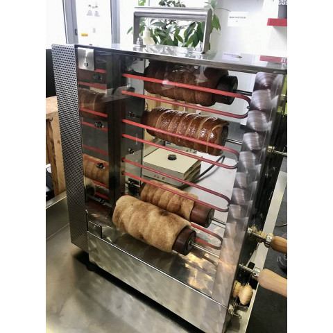 Electric chimney cake oven 6+6 baking wood