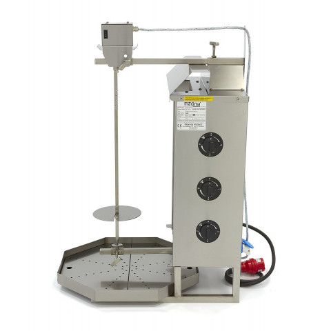 MAXIMA 3 burners gyros-kebab-doner-shawarma grill - electric