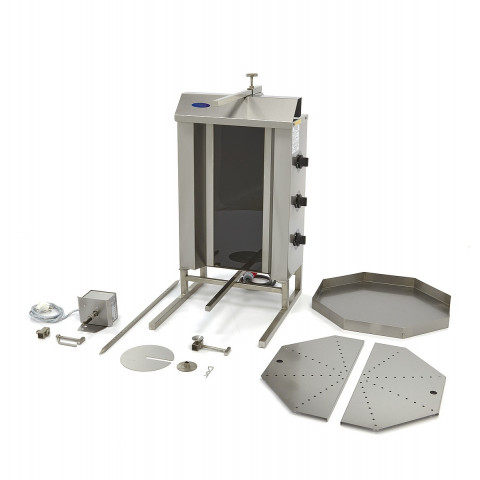 MAXIMA 3 burners gyros-kebab-doner-shawarma grill - electric