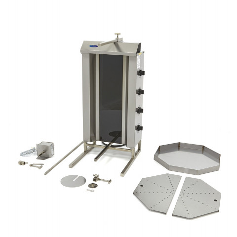 MAXIMA 4 burners gyros-kebab-doner-shawarma grill - electric