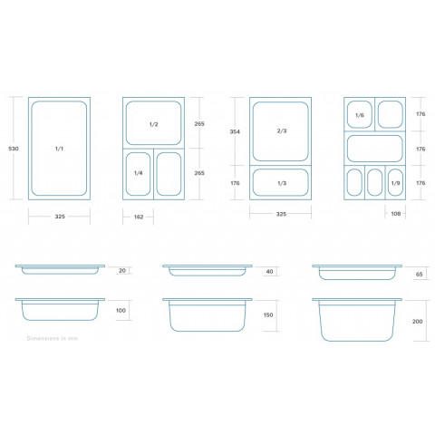 MAXIMA GN 2/3 perforated container 150 mm deep
