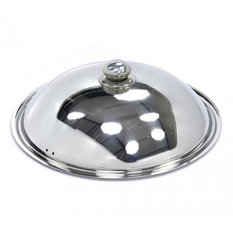 MAXIMA Stainless Steel lid for Induction Wok Pan 36cm