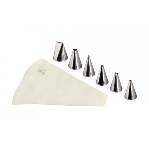 LOUIS TELLIER cotton pastry bag + filling tube set