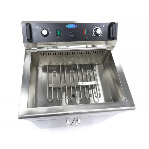 MAXIMA 30 liters fryer with drain tap and cupboard
