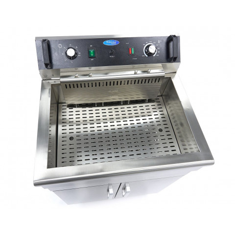 MAXIMA 35 liters fryer with drain tap and cupboard