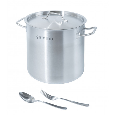 GAMMO stock pot with Lid 17 liters 28x28cm