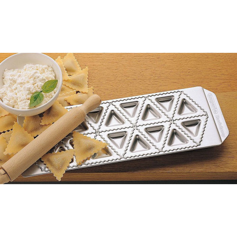 IMPERIA Tortelli classici ravioli mould with rolling pin - 18 sections