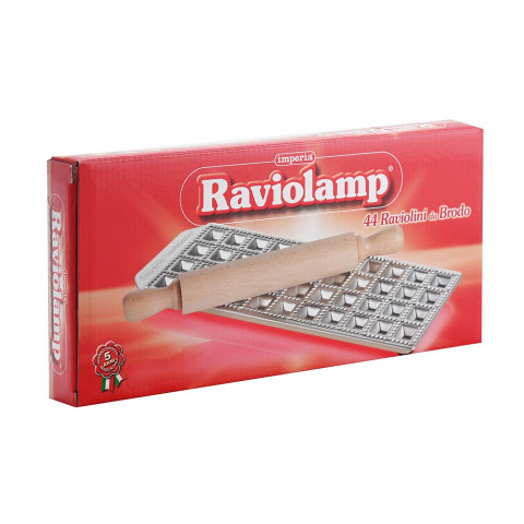 IMPERIA Ravioli da brodo ravioli mould with rolling pin - 44 sections