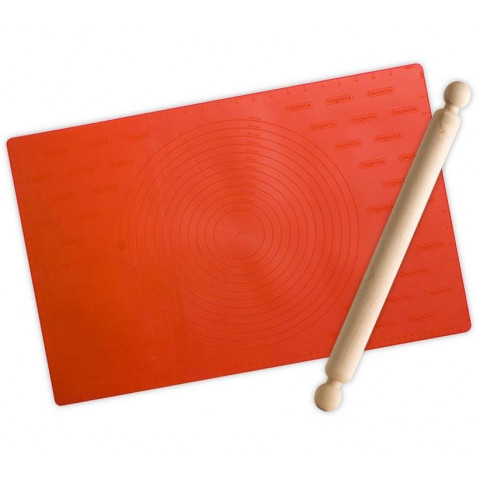 IMPERIA FoglioChef silicon pastry mat with rolling pin
