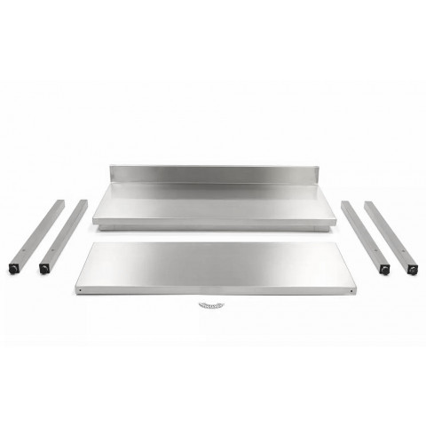 GAMMO stainless work table with backsplash 1200x600