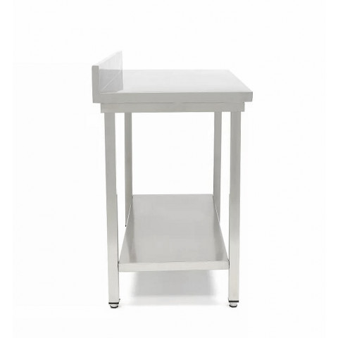 GAMMO stainless work table with backsplash 1400x600