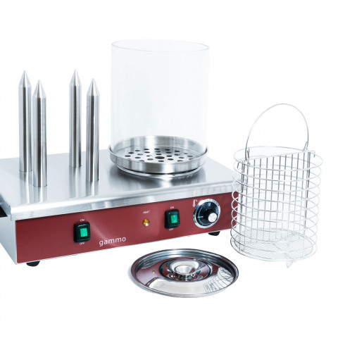 GAMMO Hot Dog cooker with 4 bun warmers