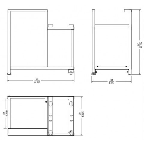 SAMMIC stand trolley