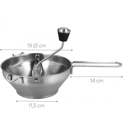 GAMMO manual food mill with 3 inserts - 190mm