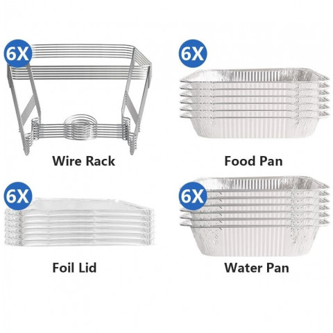 GAMMO disposable chafing dish GN1/1 - set of 6