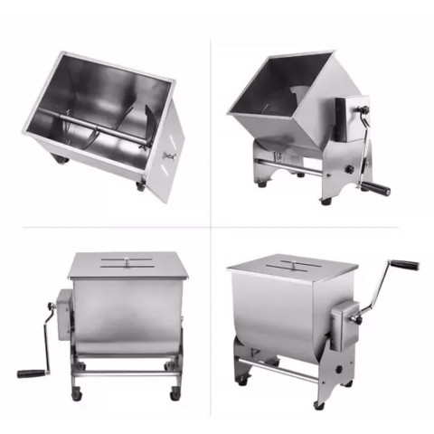 GAMMO manual meat mixer with tilting bowl - 30 L/25 kg meat