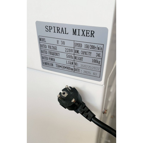 GAMMO dough mixer 30 L -15 kg dough - 2 speeds