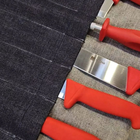 TRE SPADE knife roll - denim