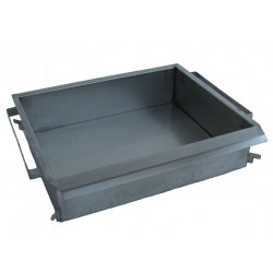 Scone fryer pan for 3-burners fryer - inox