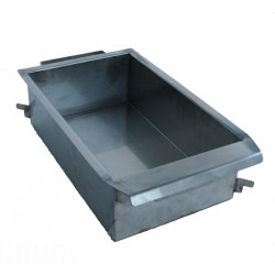 Scone fryer pan for 1-burner fryer - inox