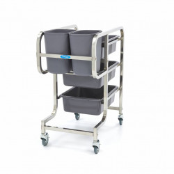 MAXIMA stainless steel trolley