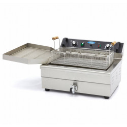 MAXIMA 20 liters electric fryer with drain tap