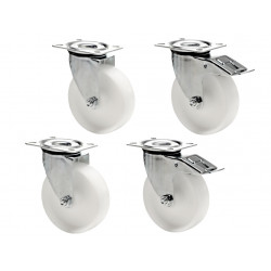 Optional wheel set for GAMMO refrigerators