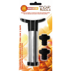 HORECATECH bottle cap set with manual vacuum pump
