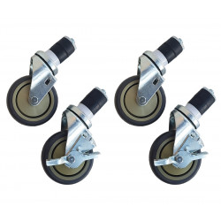 Wheel set for MAXIMA stainless work table