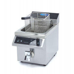 MAXIMA 8 liters induction fryer with drain tap