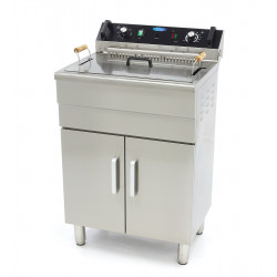 MAXIMA 30 liters fryer with drain tap and cupboard