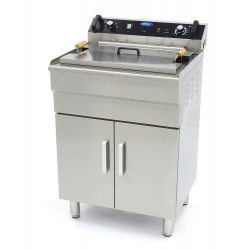 MAXIMA 35 liters fryer with drain tap and cupboard