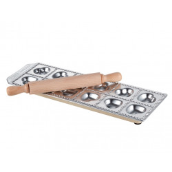 IMPERIA Ravioli cuoricini ravioli mould with rolling pin - 12 sections