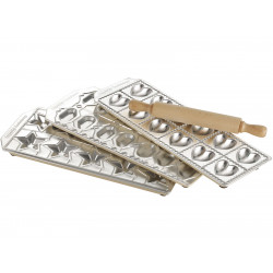 IMPERIA Tris Gli Speciali ravioli mould set with rolling pin