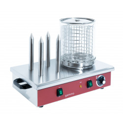 GAMMO Hot Dog cooker with 4 bun warmers