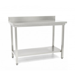 GAMMO stainless work table with backsplash 800x700