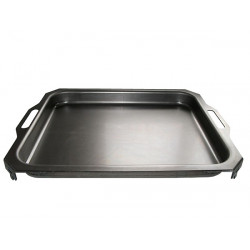Roaster tray for 2-burners device - steel