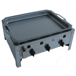 Roaster with steel pan - 3 burners gas