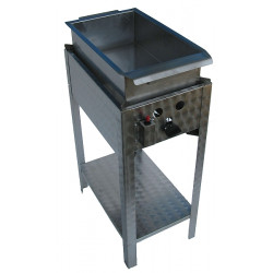 Scone and donut fryer with stainless steel pan - 1 burner gas