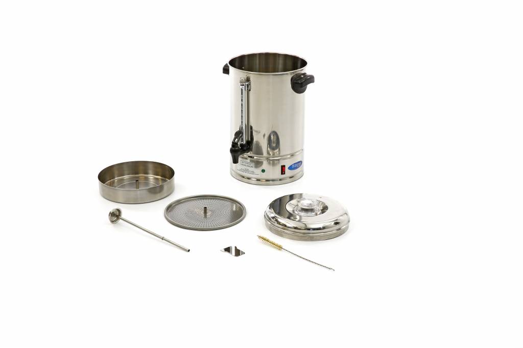 Coffee Percolator - 10L - 80 Cups - Removable Coffee Filter - Maxima